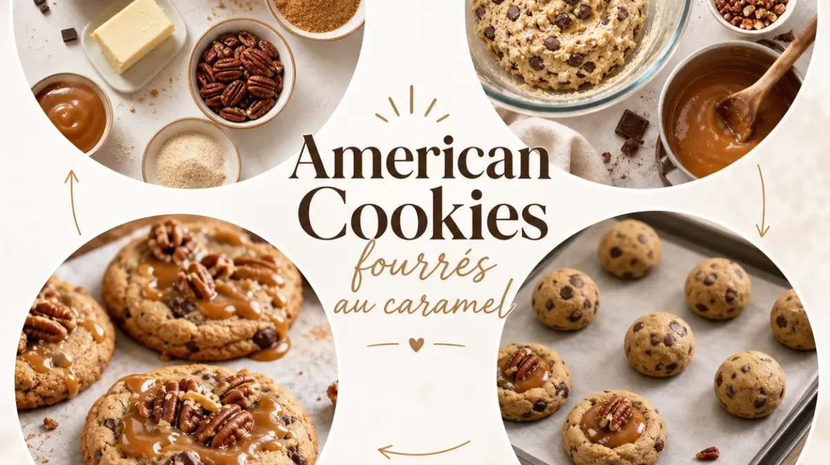 American Cookies fourrés au caramel