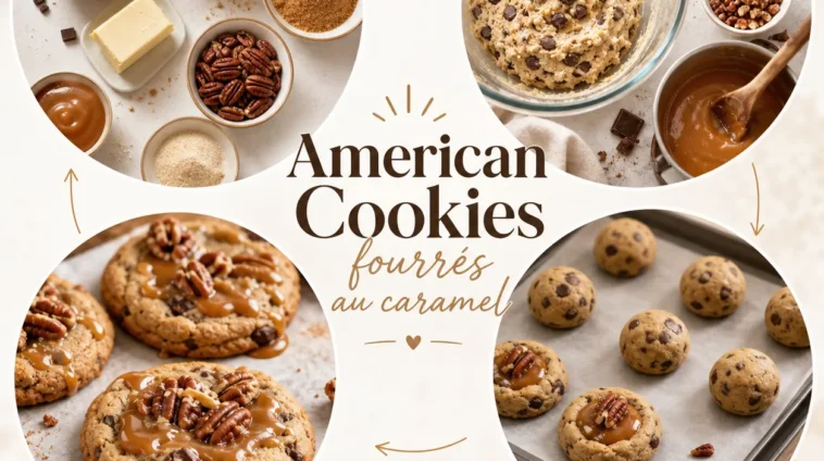 American Cookies fourrés au caramel