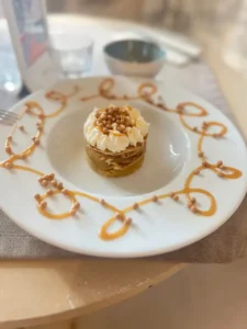 dessert mille feuilles caramel or blanc